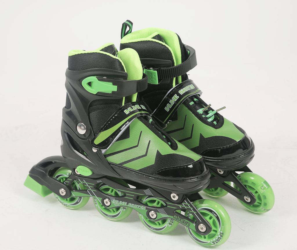 ROLIKI-inline-skates-green-ZOMA-26-30